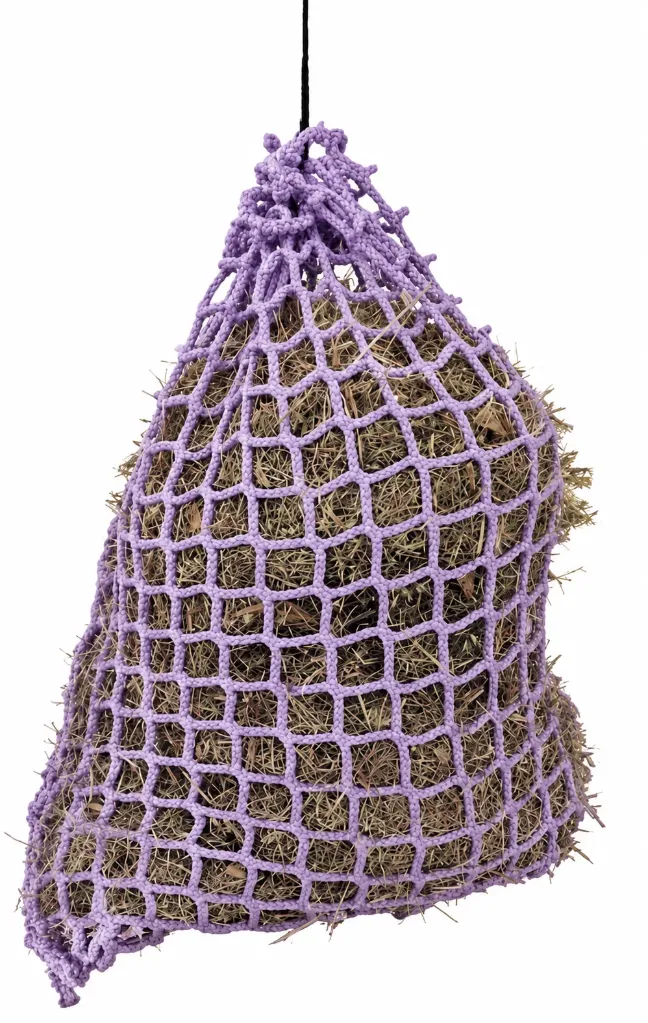 [SFF-L8845] Filet à foin sac lila – maille 45 mm – 0,80 x 0,80 m